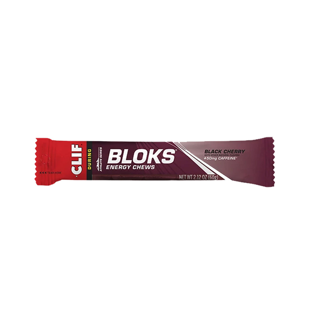 Clif BLOKS energy chews Black Cherry + Caffeine